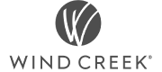 logo of wind creek grey color