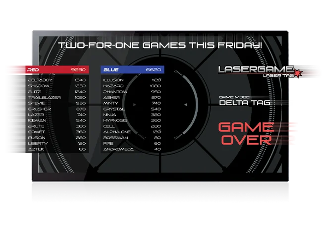 Scoreboard - Laser Tag